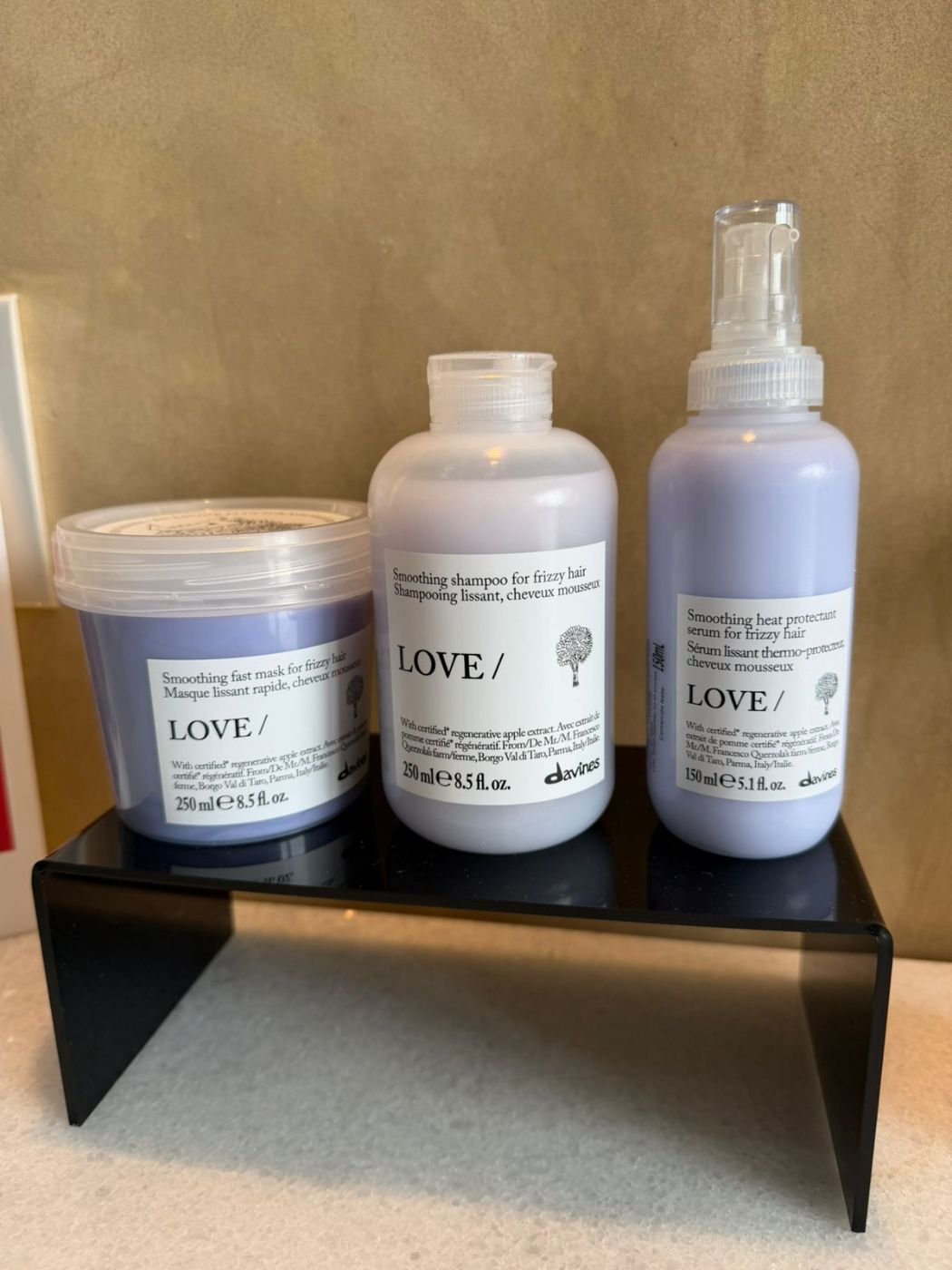 Productos Davines línea LOVE